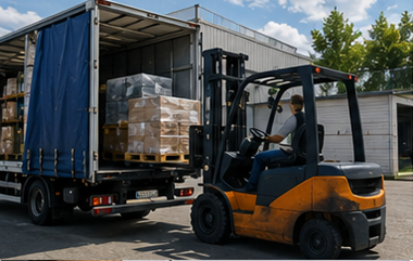 Advantages of pallet transport and groupage shipping with logistics trucks warehouses pallets and efficient freight operations