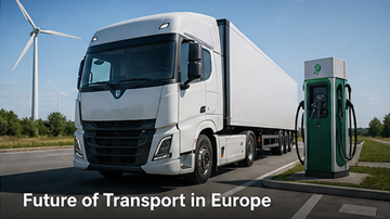 Electric trucks green logistics Europe sustainable transport future smart logistics technology